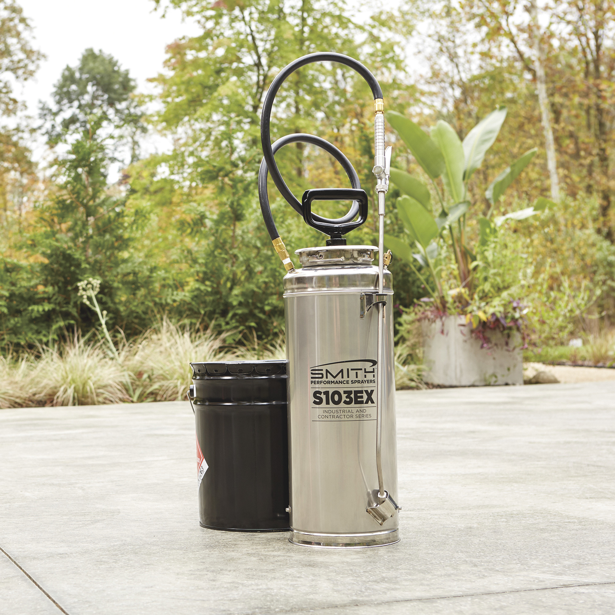 Smith Performance Stainless Steel Extreme Concrete Compression Sprayer,  3.5-Gal. Capacity, Model# S103EX